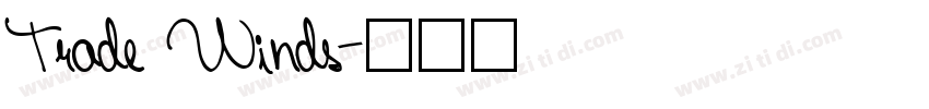 Trade Winds字体转换